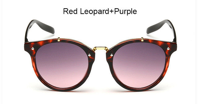 Women Vintage Round Sunglasses New Fashion Female Retro Sun Glasses