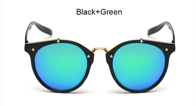Women Vintage Round Sunglasses New Fashion Female Retro Sun Glasses