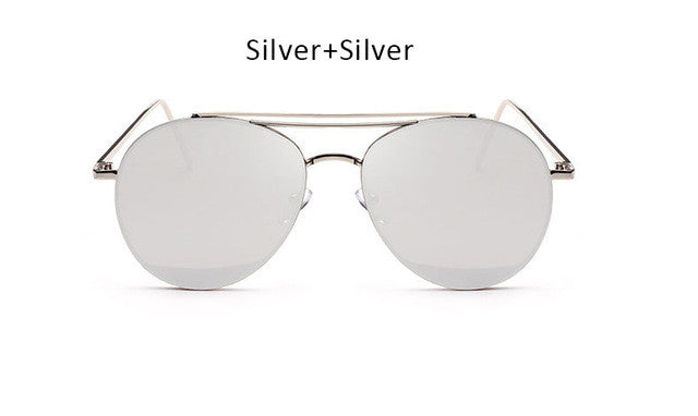 Clear Pink Aviation Sunglasses