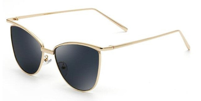 ROYAL GIRL Women Cat Eye Sunglasses Classic Brand Designer Sunglasses Coating Mirror Flat Panel Lens ss469