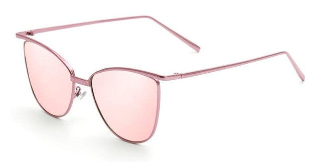 ROYAL GIRL Women Cat Eye Sunglasses Classic Brand Designer Sunglasses Coating Mirror Flat Panel Lens ss469