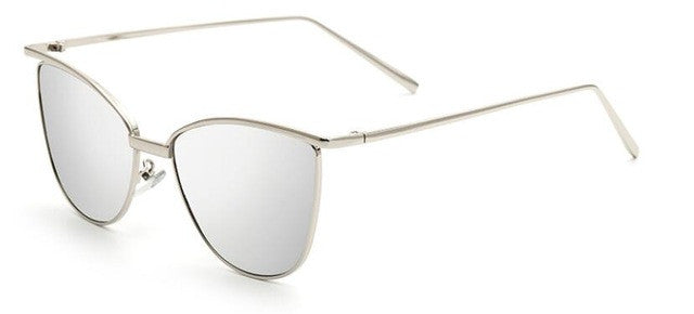 ROYAL GIRL Women Cat Eye Sunglasses Classic Brand Designer Sunglasses Coating Mirror Flat Panel Lens ss469