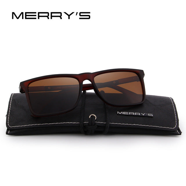 MERRY'S DESIGN Men Polarized Rectangle Sunglasses 100% UV Protection S'8296
