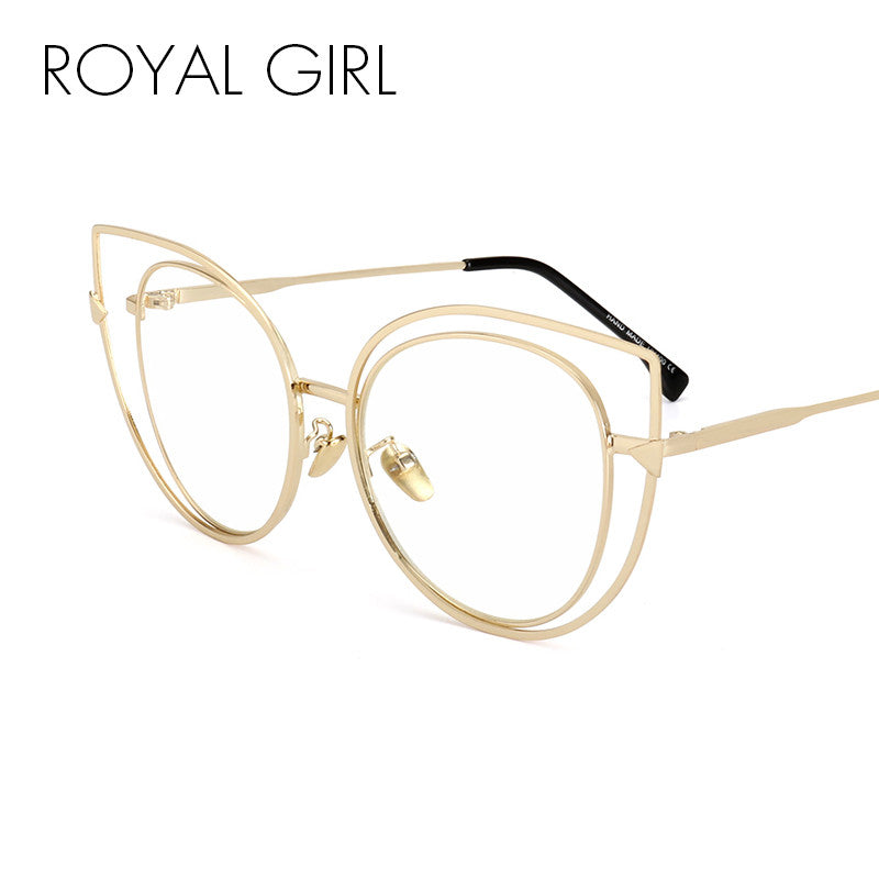 ROYAL GIRL Fashion Women Cat Eye Sunglasses Brand Design Classic UV400 Alloy Frame Sunglasses Oculos ss670