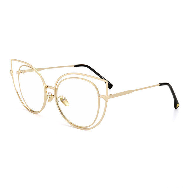 ROYAL GIRL Fashion Women Cat Eye Sunglasses Brand Design Classic UV400 Alloy Frame Sunglasses Oculos ss670