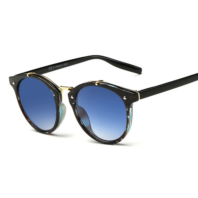 Women Vintage Round Sunglasses New Fashion Female Retro Sun Glasses