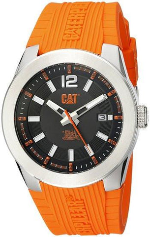 CAT WATCHES Men's AB14124134 T7 Date Analog Display Quartz Orange Watch