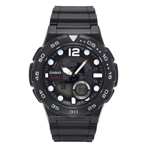 Casio Men's Black Ana-Digi Dive Style Watch
