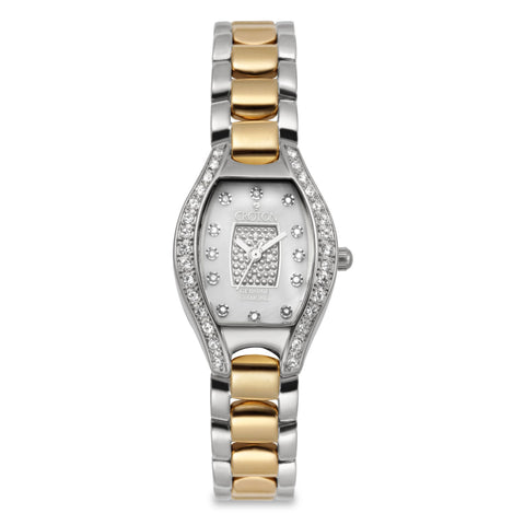 Croton Womens Stainless steel Two Tone Crystal Bezel Watch