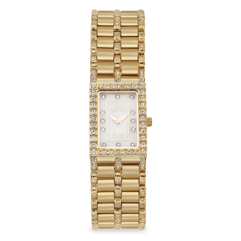 Croton Womens Stainless steel Goldtone Mother of Pearl Watch