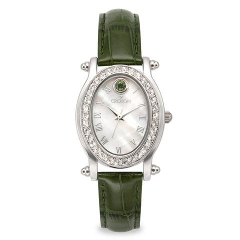 Croton Womens Stainless steel May Birthstone Mother of Pearl Watch