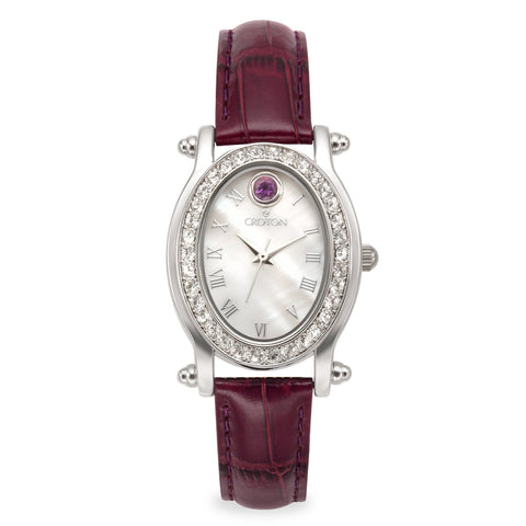 Croton Womens Stainless steel February Birthstone Watch