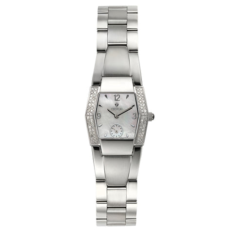 Croton Womens Stainless steel Silvertone Mother of Pearl Watch