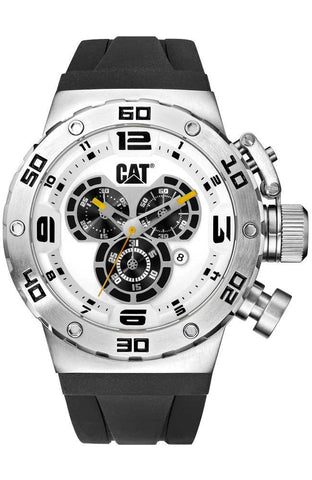 CATERPILLAR DS49 Black Rubber Chronograph Watch