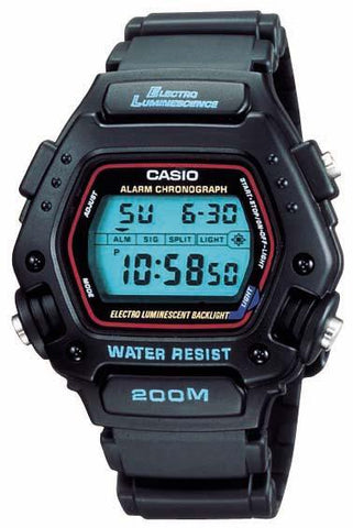 Casio Mens Multi Function Digital Black Resin Strap Watch