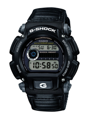 Casio Mens G-Shock Digital Quartz Canvas Strap Grey Watch