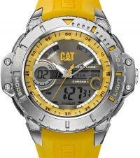 CAT Anadigit Men's Ana-digi Watch Yellow Rubber Strap Watch
