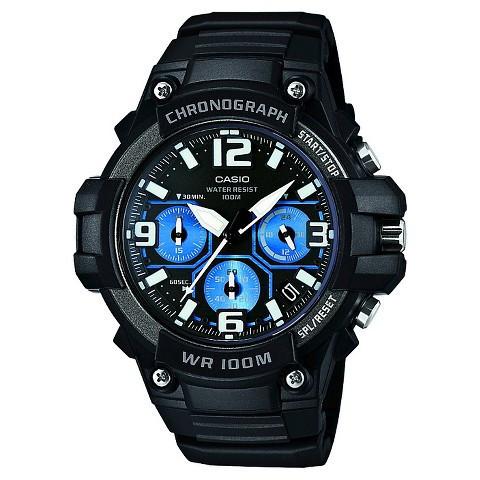 Casio Mens Heavy Duty-Design Chronograph Black Watch