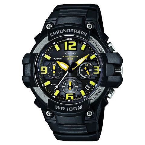 Casio Mens Heavy Duty-Design Chronograph Black Watch