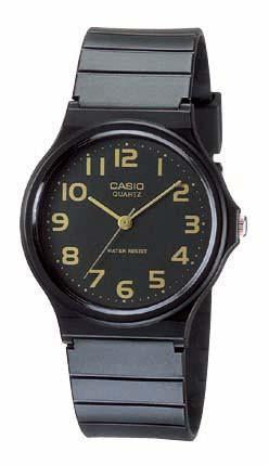 Casio Mens Watch with Black Resin Band