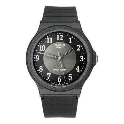 Casio Mens Watch with Black Rubber Band
