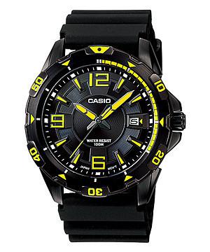 Casio Mens Analog Resin Band Watch