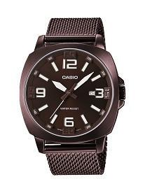 Casio Metal Fashion Analog Bronze ION Plated Watch