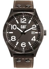 CAT WATCHES Men's Brown Leather Strap Watch