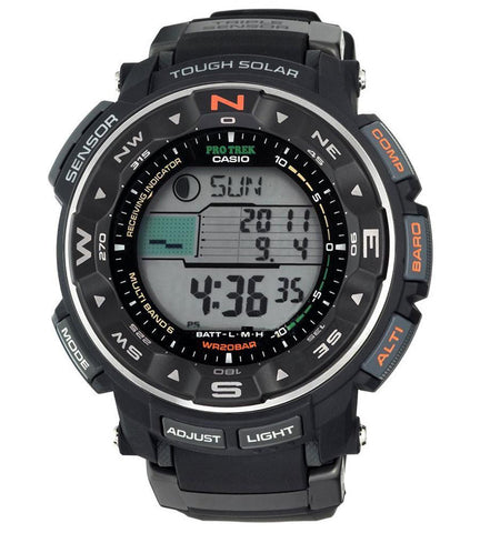 Casio Men's PRW-2500R-1CR Pro Trek Tough Solar Digital Sport Watch