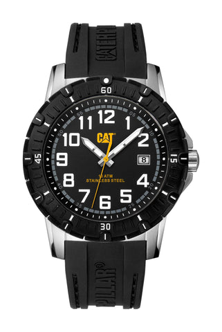 Caterpillar PV1 Mens Rubber Strap Watch
