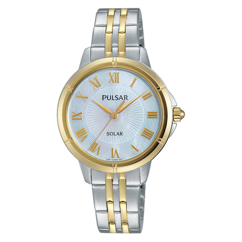 Wmns Dress Solar Two Tone with Mother of Pearl Dial