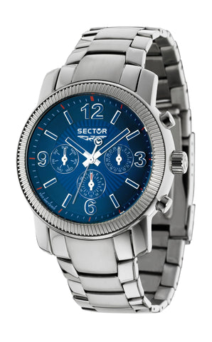 Sector Mens 500 Analog Display Quartz Silver Watch