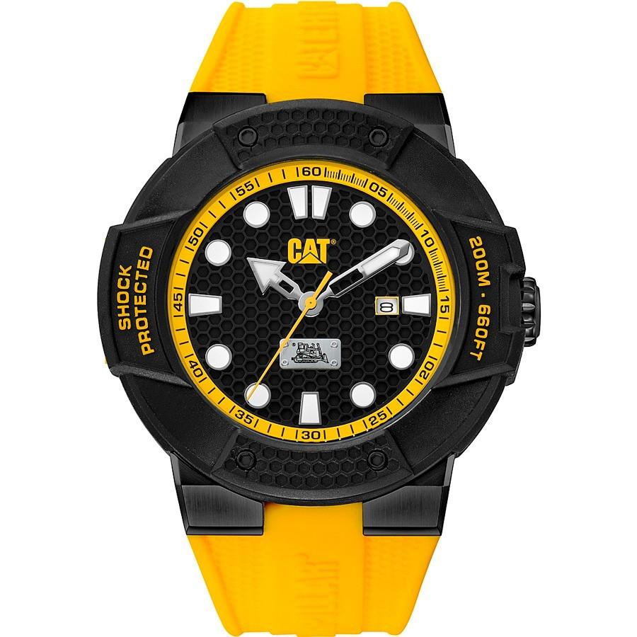 Men's CAT Caterpillar Shockmaster Yellow Diver's Watch