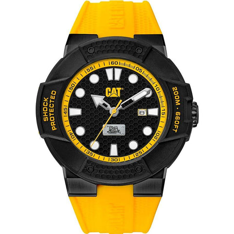 Men's CAT Caterpillar Shockmaster Yellow Diver's Watch