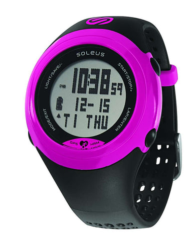 Soleus GPS Sole Black/Pink HRM Watch