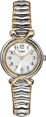 Timex Womens Elevated Classics Two Tone Expansion Watch