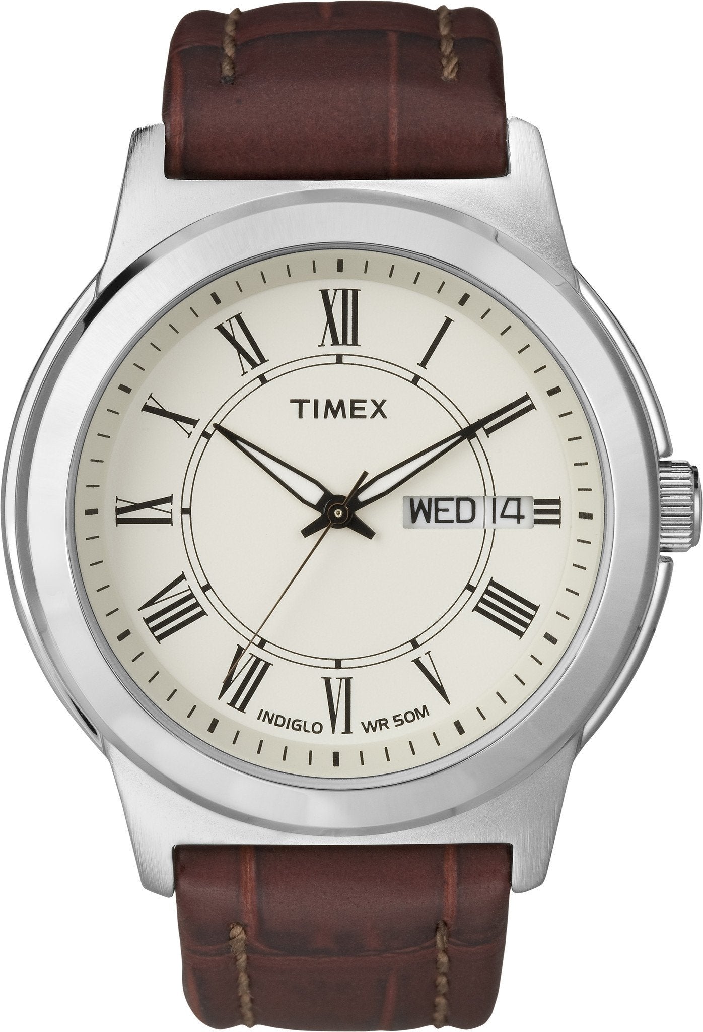 Timex Mens Classic Casual Brown Strap Watch