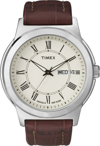 Timex Mens Classic Casual Brown Strap Watch