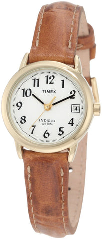 Timex Womens Easy Reader Brown Strap Watch