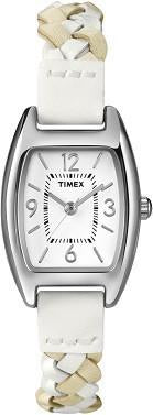 Timex Womens Weekender Square Case Leather Strap Watch