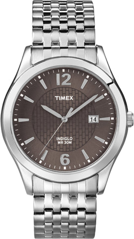 Timex Mens Stainless Steel Dress Watch