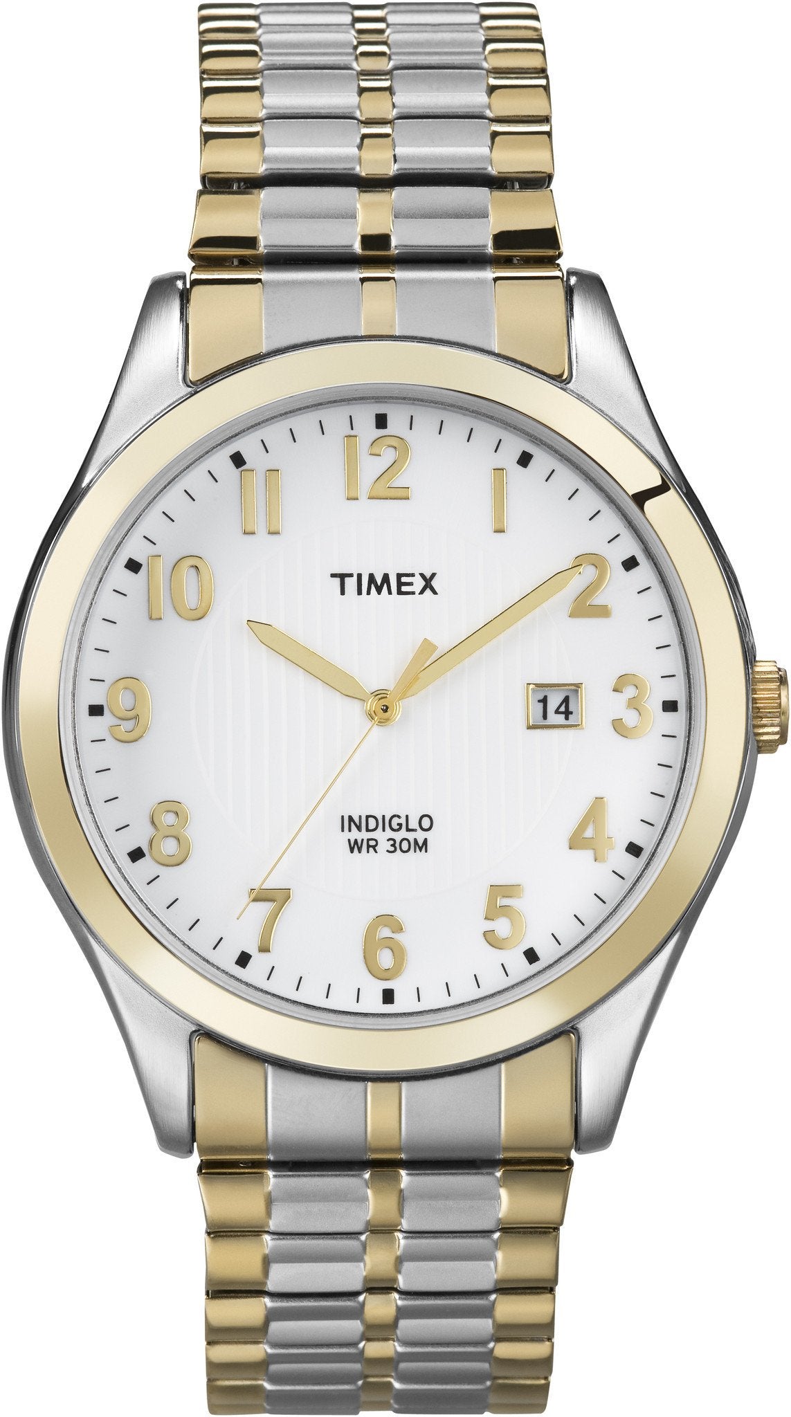 Timex Mens Two Tone Classic Expansion Band Watch