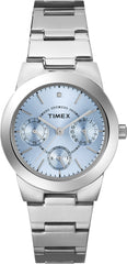 Timex Womens Silvertone Dress Watch