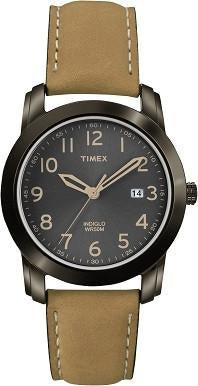 Timex Mens Elevated Classics Brown Leather Strap Watch