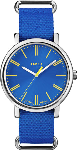 Timex Unisex Blue Weekender Easy Read Watch