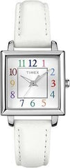 Timex Womens White Strap Elevated Classics Watch