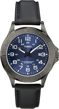 Timex Mens Elevated Classics Gunmetal Dress Watch