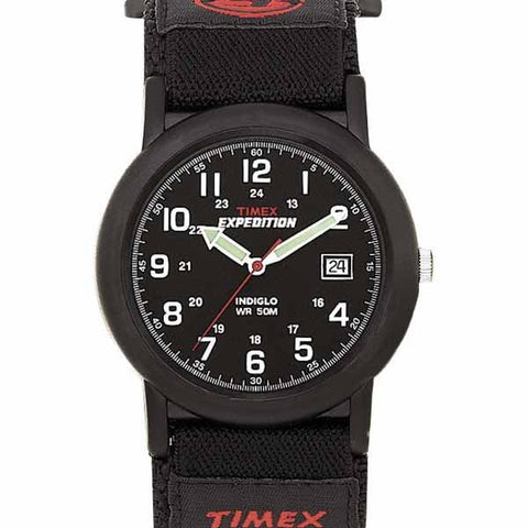 Timex Mens Black Analog Camper Watch