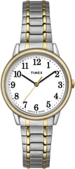 TIMEX Womens Easy Reader Silver / gold expansion band