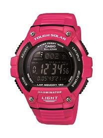 Casio Womens Tough Solar Pink  Digital Watch